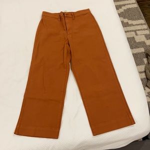 Women’s madewell slim Emmett wide leg crop pant